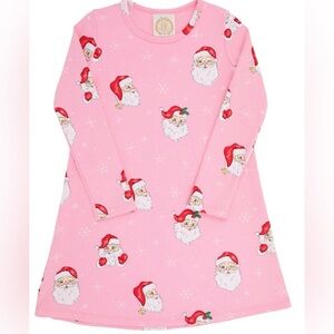 The Beaufort Bonnet Company Pink Santa Sweatshirt Dress